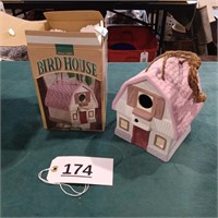 Terra-Cotta Bird House Barn