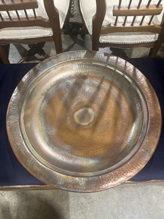 Large cooper/brass decorative plate