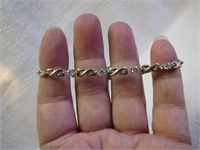 Ornate 925 Silver Bracelet 7"