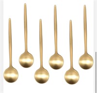 IMEEA ESPRESSO SPOONS GOLD DEMITASSE STAINLESS