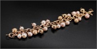 Cultivated Rosé Pearl & Bead Bracelet