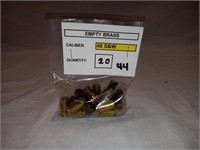 (20) 40 - S&W Empty Brass