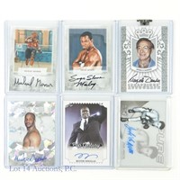 Signed Leaf Sport Kings Boxing Cards (COA) (6)