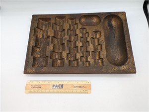 Antique Cast Iron US Coin Tray