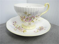 Ribbed Queens Rosina China Teacup & Saucer