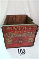 Vintage Wm Waltke & Co. Wood Box(R1)