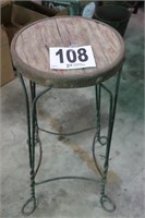 Iron & Wood Stool/Plant Stand(R1)