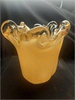 Modern Murano Glass Vase w/ Sticker