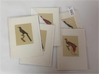 Set of 5 Art on Silk Cards by Marcel Schurman Co.