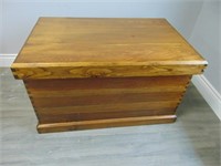 Stained Pine Chest / Blanket Box,