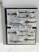 24 Canada Post first day covers