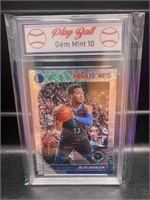 Jalen Brunson Hoops Rookie Card Graded 10