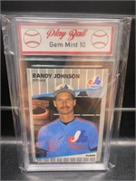 1989 Fleer Randy Johnson Rookie Card Graded 10