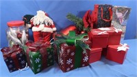 Light Up Christmas Gift Boxes, Bells, Santa, Gift