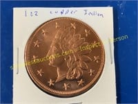 1oz Copper  Indian dollar coin