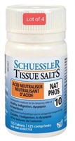 Lot of 4 Schuessler Tissue Salts Nat Phos No 10 -