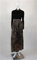 Vintage 1970s Lame Maxi Dress