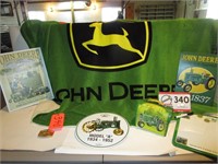 John Deere Collectables, Blanket, Lunchbox,