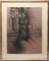 Paul Wunderlich Surrealist Nude Woman Lithograph
