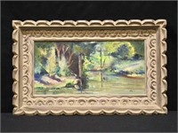 Original Oil on Canvas "Swan Lake" George Clow