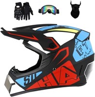 Senhill ATV Offroad Helmet XL youth Red&Blue