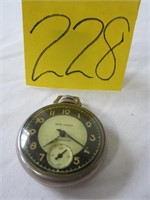 NEW HAVEN COMPENSATED POCKET WATCH (WORKING)