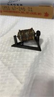 Tibetan prayer wheel with mantra