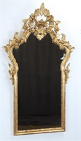 Antique Ornate Italian Giltwood Mirror