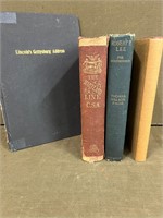 4 Antique Books: Robert E Lee, CSA, Lincoln, etc.