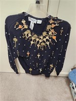 1988 Size M Bonnie Boerer Key Sweater