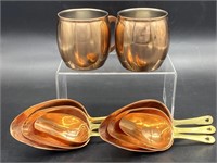 2- Copper Moscow Mule Mugs by Threshold +