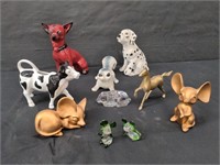 Assorted animal figurines. Box