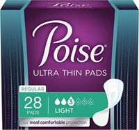 Poise Ultra Thin Pads, 28 pads