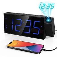 Projection Alarm Clock for Bedrooms with 7" LED