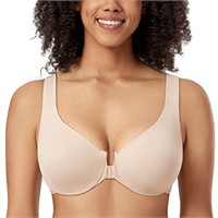 DELIMIRA Women's Front Closure Bra Racerback Plus