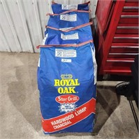 4- 20lb bags of Hardwood Lump Charcoal