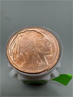 Roll of (20) Buffalo Design 1 Oz. Copper Rounds