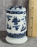 CHINESE PORCELAIN TOOTHPICK HOLDER STAMPED