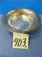 X458 10" 10.9 oz. Sterling Bowl, Weighed on