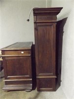 2 Piece Wood Media Cabinet