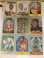 18-1960’s Low grade football cards