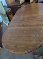 Wooden Oval Dining Table with 6 Chairs