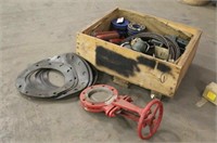 Assorted Metal Parts Including Gears, Valve,