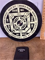 Double sided dartboard with darts
