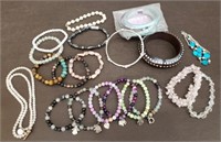 Lot of Fashion Bracelets. Semi Precious Stone,