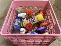 Box of Cleaning Supplies