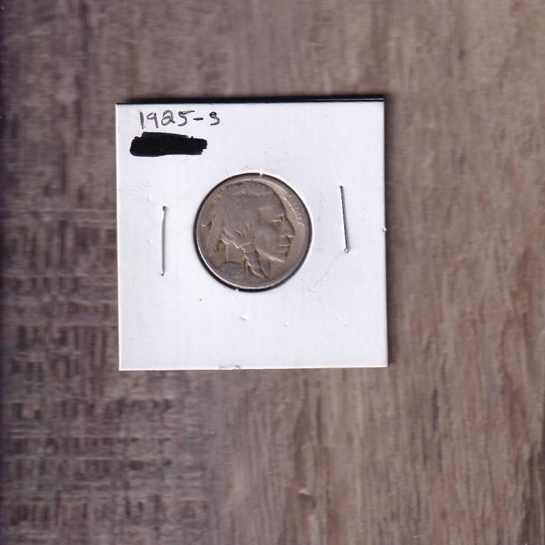 1925-S Buffalo Nickel