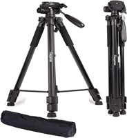 Regetek Travel Camera Tripod Aluminum 63" Adjustab