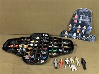 Kenner Starwars Figures in Darth Vader Case