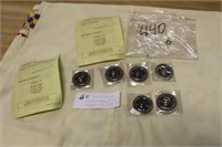 6 X $ RONALD REAGAN COMMEMORATIVE COINS